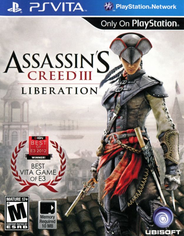 Assassin's Creed III: Lady Liberty box art for Playstation Vita